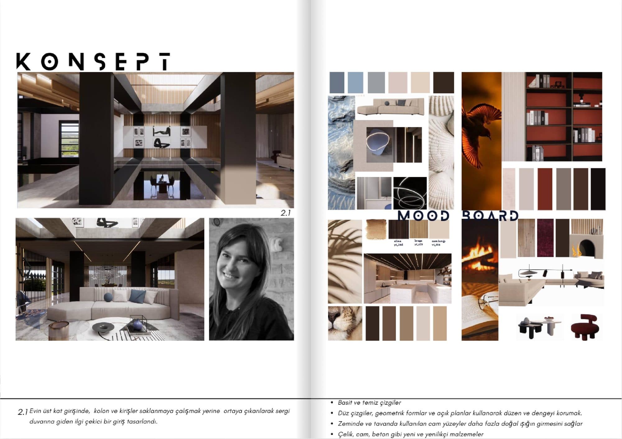 Sanatçı Rezidansı — konsept paftası ve mood board